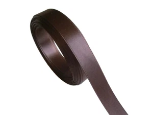 Brown Double-Face Satin Ribbon 5/8 inch wide x 10 yards Schiff Polyester B21 - Picture 1 of 4