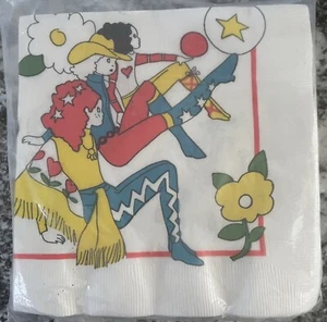 20 SERVILLETAS DE ALMUERZO GIBSON DE COLECCIÓN LINDAS PRINCIPIOS DE LOS 70 NIÑAS ESTRELLAS FLORALES PODER - Imagen 1 de 2