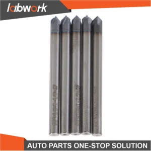 Labwork 5Pc 1/8" 4 Flute 90 Degree Carbide Chamfer Mill 1-1/2" OAL-TiALN COATED - Picture 1 of 19