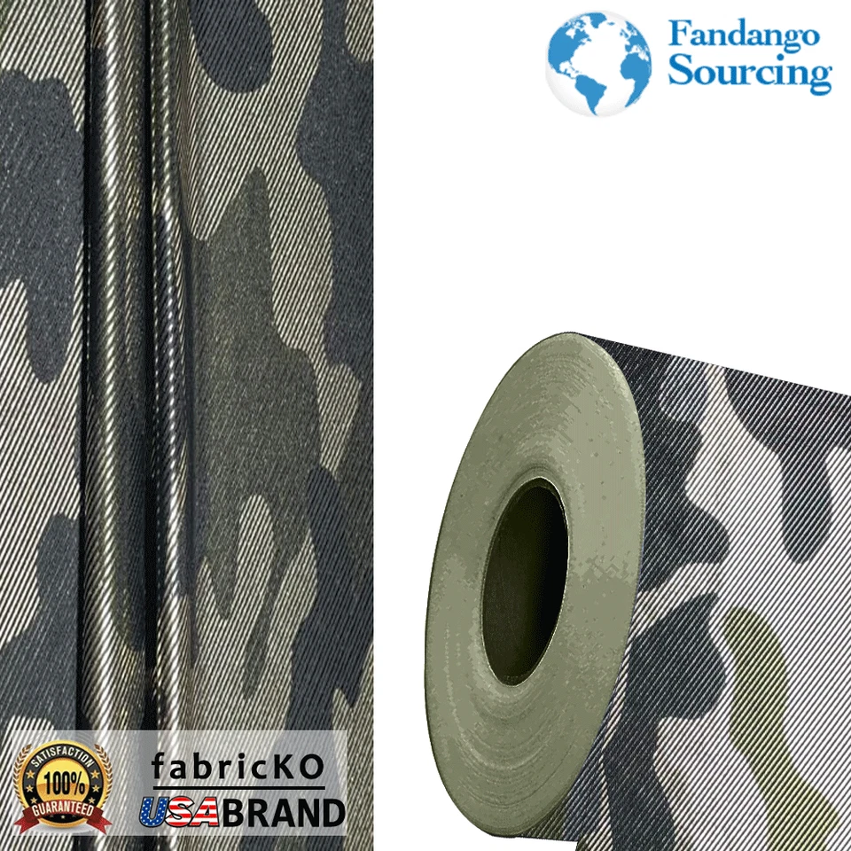Poly Spandex Camouflage Foil Printed Fabric, Sold By The Yard, Free Ship/Returns - Image 1 of 4
