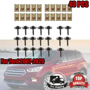 Para Ford 40x Motor Bajo Cubierta Protector contra Salpicaduras Protector de Parachoques Cuerpo Pernos Tuerca en U Clip - Imagen 1 de 12