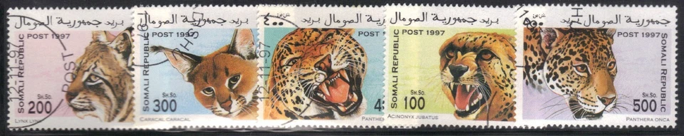 Somalie 1997 Série oblitérée Félins (AN86) - Photo 1/1