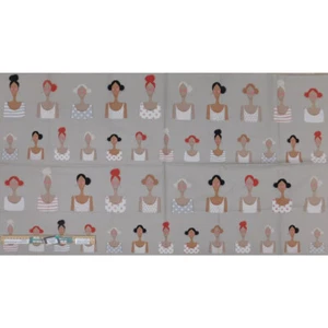 Patchwork Quilting Sewing Fabric Tilda My Friends Sand Panel 60x110cm - Picture 1 of 6