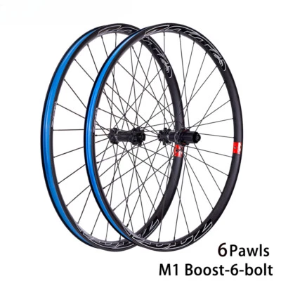 DH AM Mountain Bike Wheelset 26/27.5/29inch Rim Disc Brake 12*148mm Thru Axle  - Image 1 of 4