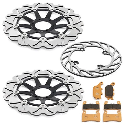 For Honda Front Rear Brake Rotors Discs Pads CBR 600 F4 SuperSport 1999-2000 - Изображение 1 из 4