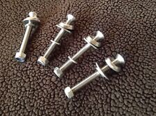 canoe yoke / handle bolts 60mm long stainless steel , with washers and nuts X4 