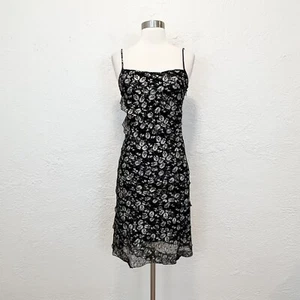 ARMANI COLLEZIONI Dress Black Lace Silver size 2 - Picture 1 of 14