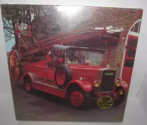 Vintage 1976 Eaton Fire Engine 500 Pc Jigsaw Puzzle New in Sealed Box - Picture 1 of 6