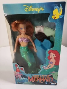 Vintage The Little Mermaid Ariel Doll by Tyco #1800 Disney Princess Dress 1990's - Picture 1 of 10