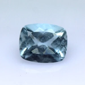 Natural Aquamarine Cushion Faceted Loose Gemstone Blue Aquamarine Stone 3.00Ct - Picture 1 of 3
