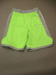 NIKE DRI-FIT Size XL Boys Green Stretch Waist Pocket Athletic Running Shorts 431 - Picture 1 of 10