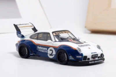 ZD Top 1:64 RWB 993 #2 LBWK Racing Sports Classic Model Diecast Metal Car BN - Image 1 of 4