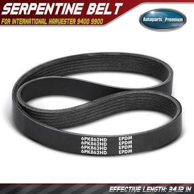 Correa serpentina de alta resistencia de 34,12" para cosechadora internacional 9400 9900 9100i Foto 1 de 4
