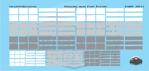 Reporting Mark Paint Patch Set White/Gray N Scale - Image 1 of 2