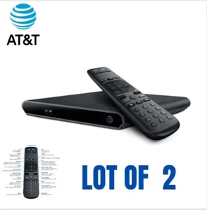 LOT of 2 AT&T Direct TV Streaming Box C71KW-400 Includes Remote & Power Adapter - Picture 1 of 12