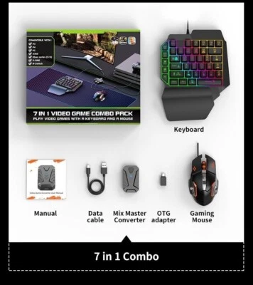 7 IN 1 Plug And Paly Gamepad Console Controller for PS3,PS4,PS5,Xbox ONE ,NS - Image 1 of 4