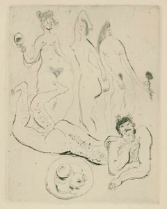 Walter, Rolf (1942 Chemnitz, lebt in Berlin) „Das Urteil des Paris“ P.F. 1980  - Bild 1 von 4