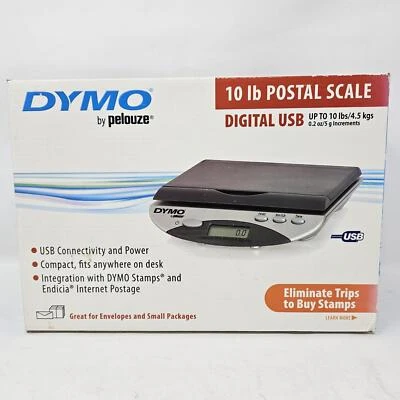NEW In Box Dymo by pelouze 10 lb Capacity Digital USB Postal Scale (1734773) - Image 1 of 3