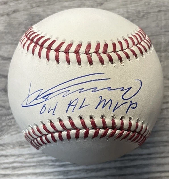 Vladimir Guerrero Sr. “04 AL MVP” Angels/Expos/Rangers Signed MLB Baseball JSA - Image 1 of 1