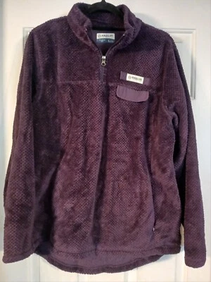 NUEVO SIN ETIQUETAS - Pullover polar púrpura manga larga Magellan Outdoors para mujer talla L Foto 1 de 3