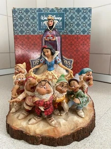 JIM SHORE DISNEY TRADITIONS - BIANCANEVE E I SETTE NANI - SNOW WHITE - Foto 1 di 5