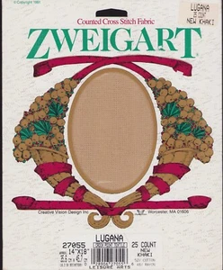 Cross Stitch Zweigart New Kahiki 25 ct Lugana Germany Switzerland 14x18" Fabric - Picture 1 of 2