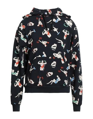 Sudadera con Capucha Moschino Estampado Gráfico en Negro Talla S PVP £315 Foto 1 de 4