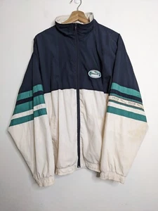 Vintage Jaguar Track Jacket Mens L Large Blue 80s 90s Car Enthusiast Racing Top - Picture 1 of 18