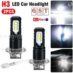 2X H3 160W 12000LM LED Car Headlight Conversion Globes Bulbs Beam 6000K White AU - Picture 1 of 10