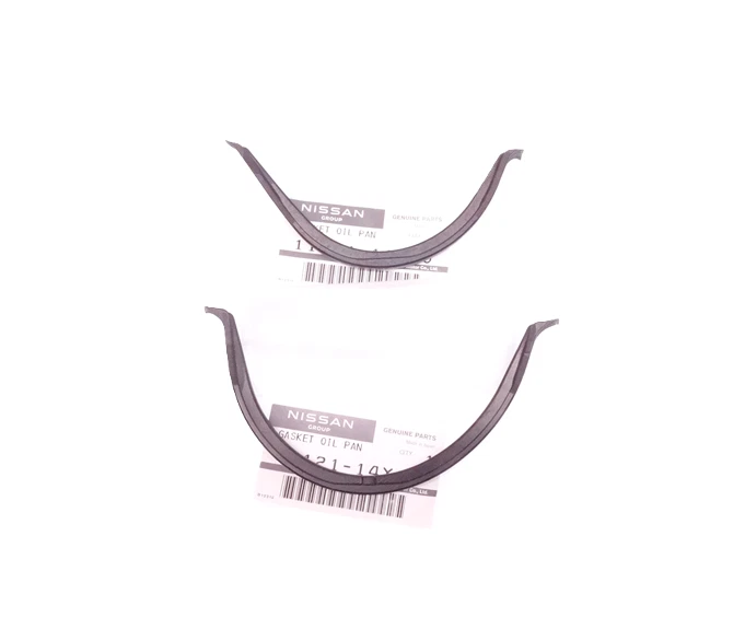 Genuine NISSAN 300ZX Z32 FRONT & REAR OIL PAN GASKET SEAL SET OEM NEW 124/125 - Image 1 of 1