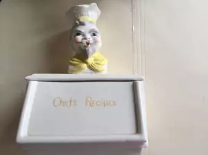 Ricettario chef vintage anni 50 made in Japan ceramica Robyn - Foto 1 di 6