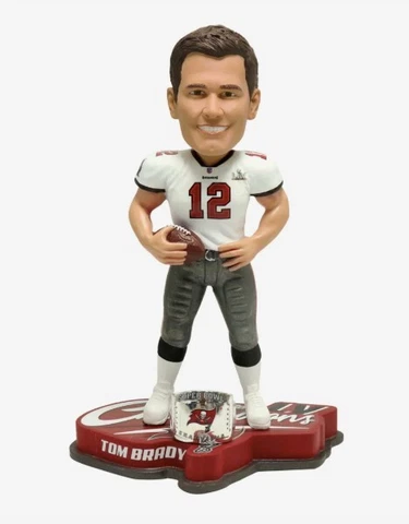 TOM BRADY TB Buccaneers Super Bowl LV Champs Bobblehead- NIB Cover