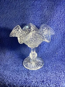 Plato Parfait Prensado Transparente Hobnod Inglés Westmoreland De Colección 6 Pulgadas de Alto - Imagen 1 de 9