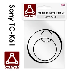 DeckTech® Cinture di ricambio per Sony TC-K61 TCK61 TC K61 Deck cassette - Foto 1 di 3
