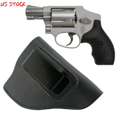 DEPRING US Concealed Carry Right Hand Leather IWB Pistol Holster Fits Most .38 Special