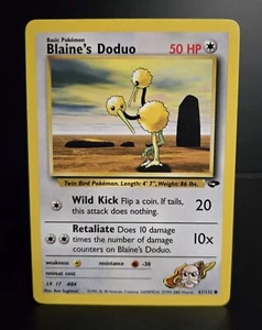 Pokémon TCG - Blaine's Doduo - 61/132 - Unlimited - Gym Challenge (2000) - LP/NM - Picture 1 of 1