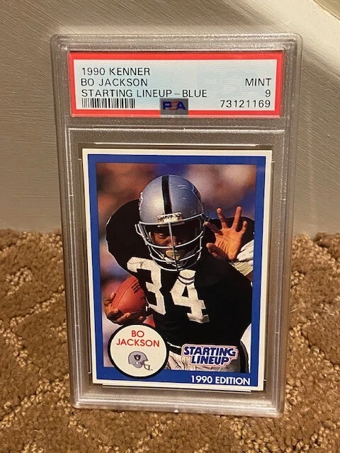 1995 Kenner Starting Lineup Bo Jackson PSA 9 Raiders Card LOW POP NEW CASE - Image 1 of 1