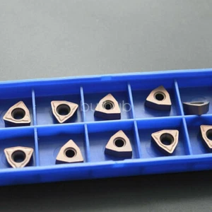 WCMT050308FN  WCMX WCGT ACZ330 10pcs CNC Carbide Turning Insert Grooving Blades - Picture 1 of 83