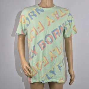 Born Fly  Mens T-Shirt  Green Multicolor Size 2XL 100% Cotton NWT (45) - Picture 1 of 9