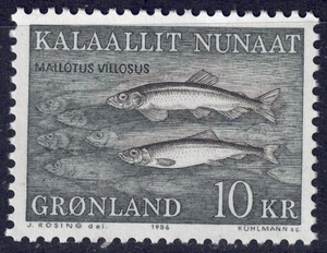 GROENLANDIA 1986 Fauna (pesci) MNH** - Picture 1 of 1