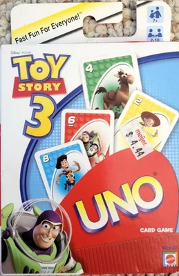 Toy Story 3 UNO Card Game Disney Pixar 2007 Rare - Image 1 of 4