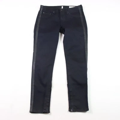 Rag & Bone Jeans Womens Size 28 Black Zipper Capri Mom Midnight Tuxedo - Image 1 of 4