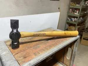 Vintage Heller 1-1/2 Lb Straight Peen Hammer Blacksmith Farrier Tool Made In USA - Picture 1 of 20