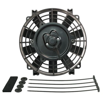 Derale Tornado 8" Straight Blade Electric Puller Fan w/ Mounting Kit 500 CFM - Image 1 of 4