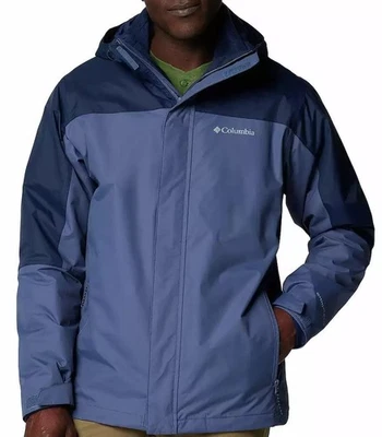 NEW Columbia Men's Tunnel Falls II Interchange Removable liner Jacket Blue M - Image 1 of 4