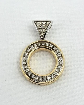 RBGI REVERSIBLE Ladies Pendant Multi Gemstone & Diamond, 14k  15/16"    - Image 1 of 4