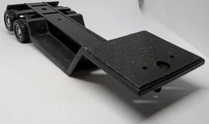 Vintage Remco Black Plastic Flatbed Hauler Trailer Plastic 1:55 1986 - Picture 1 of 5