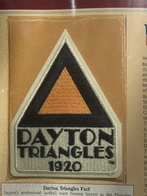 Dayton Triangles Patch Willabee Ward Golden Age Patch Collection NFL Ohio APFA - Image 1 of 3