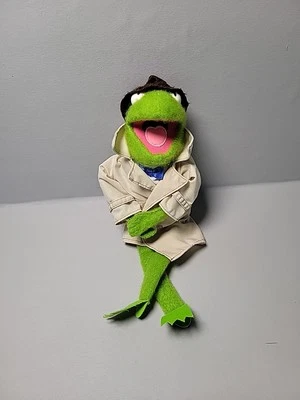 Muñeca de colección Fisher Price Kermit the Frog Dress Up Reporter Muppets 1981 Foto 1 de 4