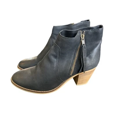 Botín Urban Outfitter Faye Negro Cremallera 2.5" Tacón Talla 10 Foto 1 de 4